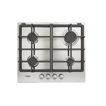 Whirlpool Table de cuisson gaz 58cm 4 feux 7800w inox - TGML660IX