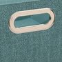 Voir la diapositive 2 :  Boîte de Rangement Pliable  Premium  15x31cm Pétrole Chiné