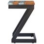 Voir la diapositive 4 : VIDAXL Table basse 30x30x50 cm Bois de teck massif et polyresine