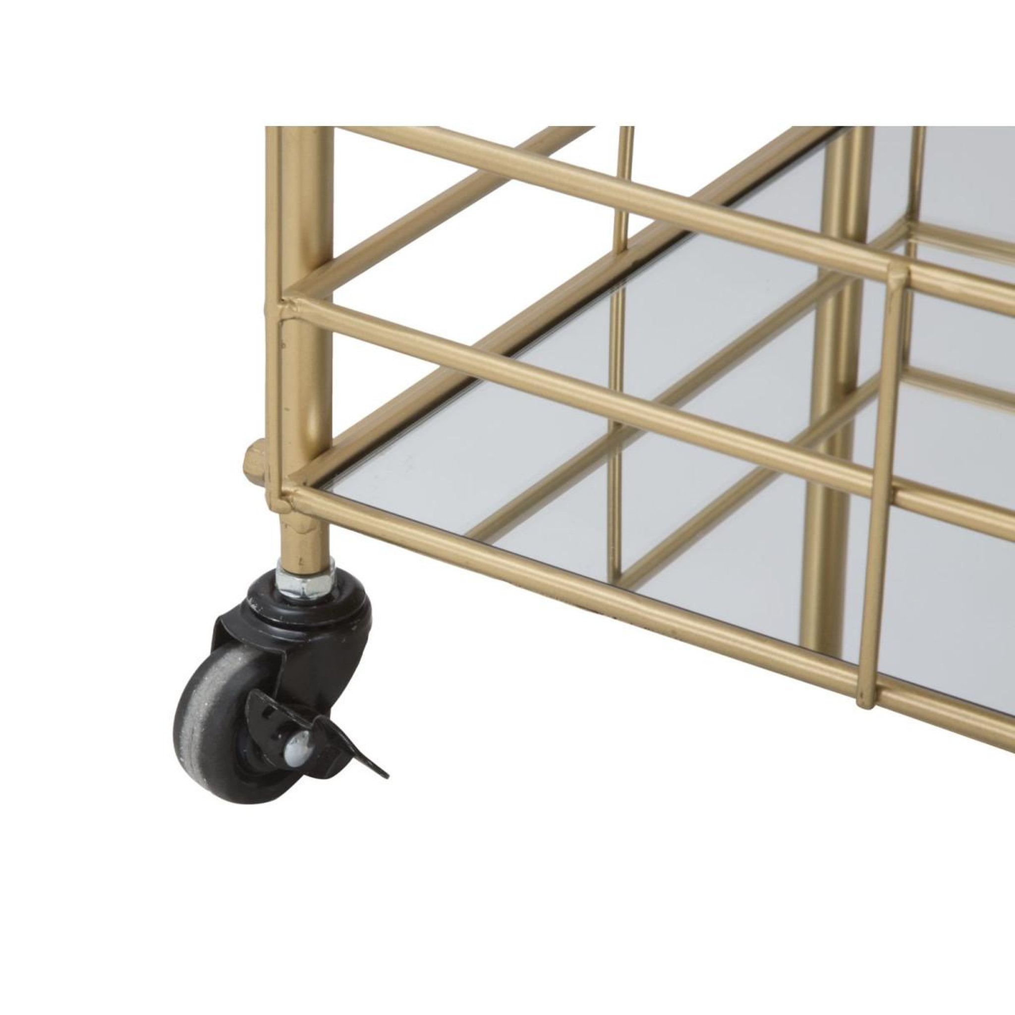 Voir la diapositive 5 : Paris Prix Desserte design 3 niveaux  glamour  80cm or