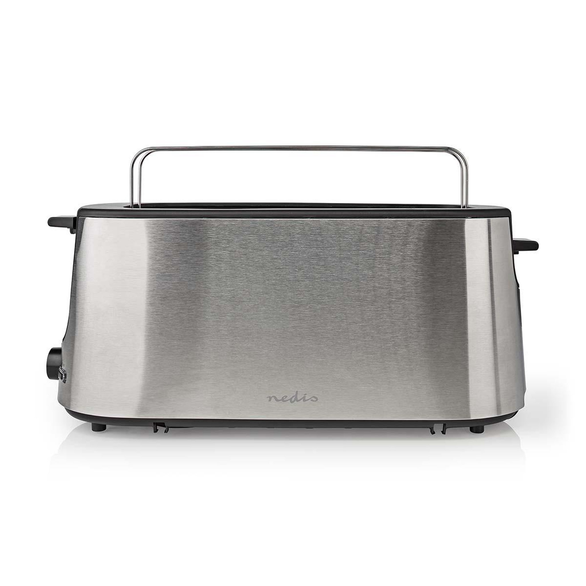 Voir la diapositive 4 : NEDIS Grille pain 1 fente 1000w gris - kabt310eal