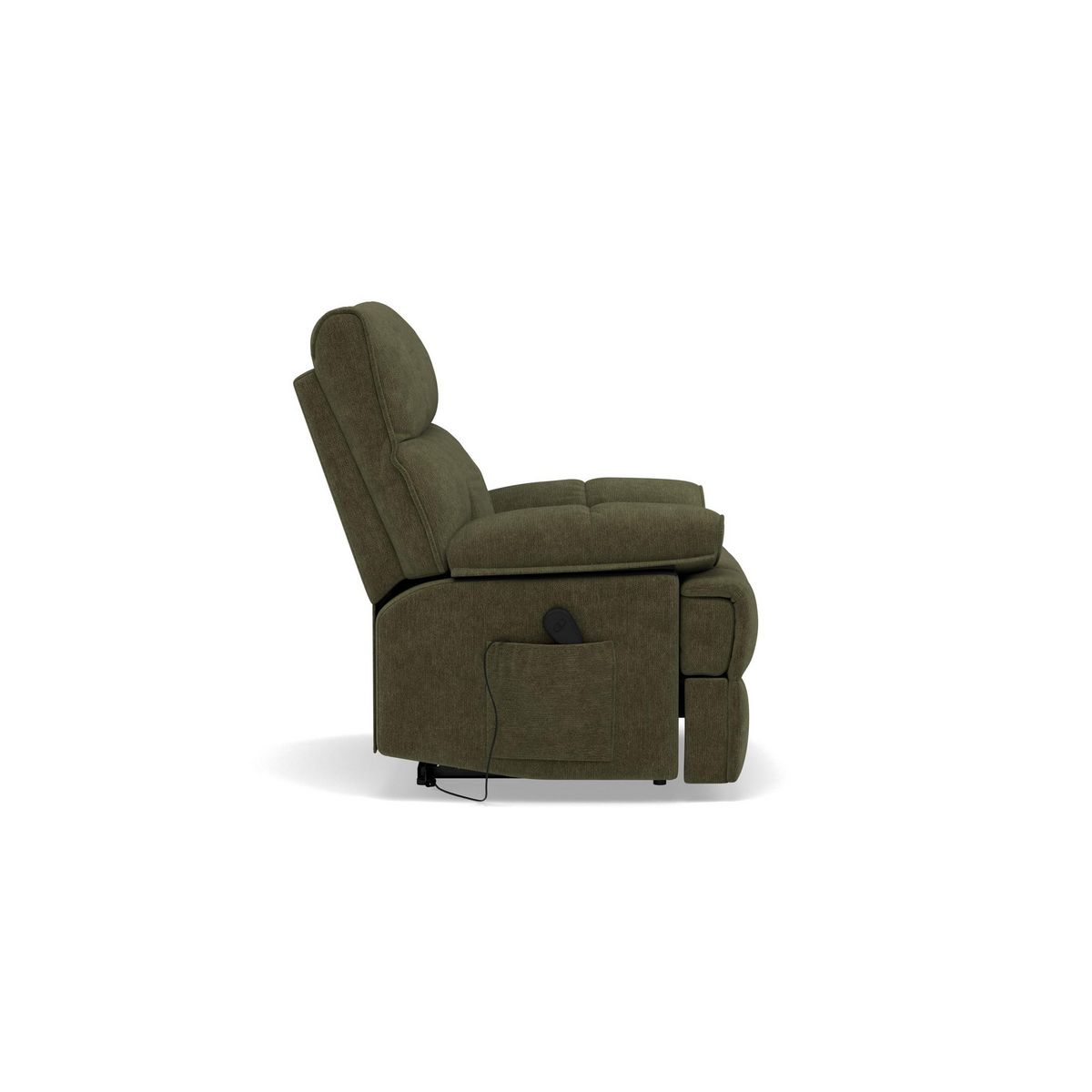 BEST MOBILIER Chandler - fauteuil relax électrique en velours texturé