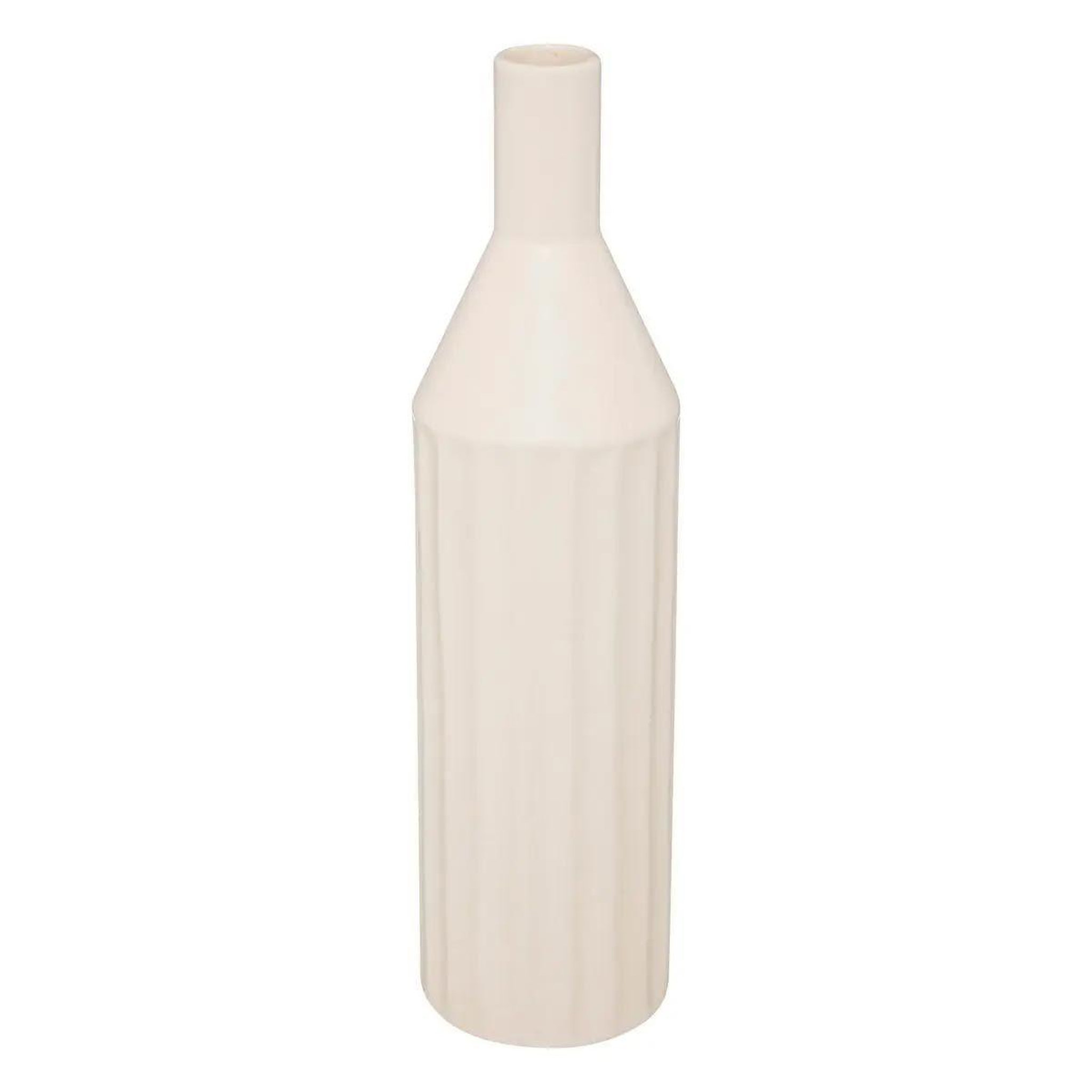 ATMOSPHERA Soliflore strié design  seav  30cm beige