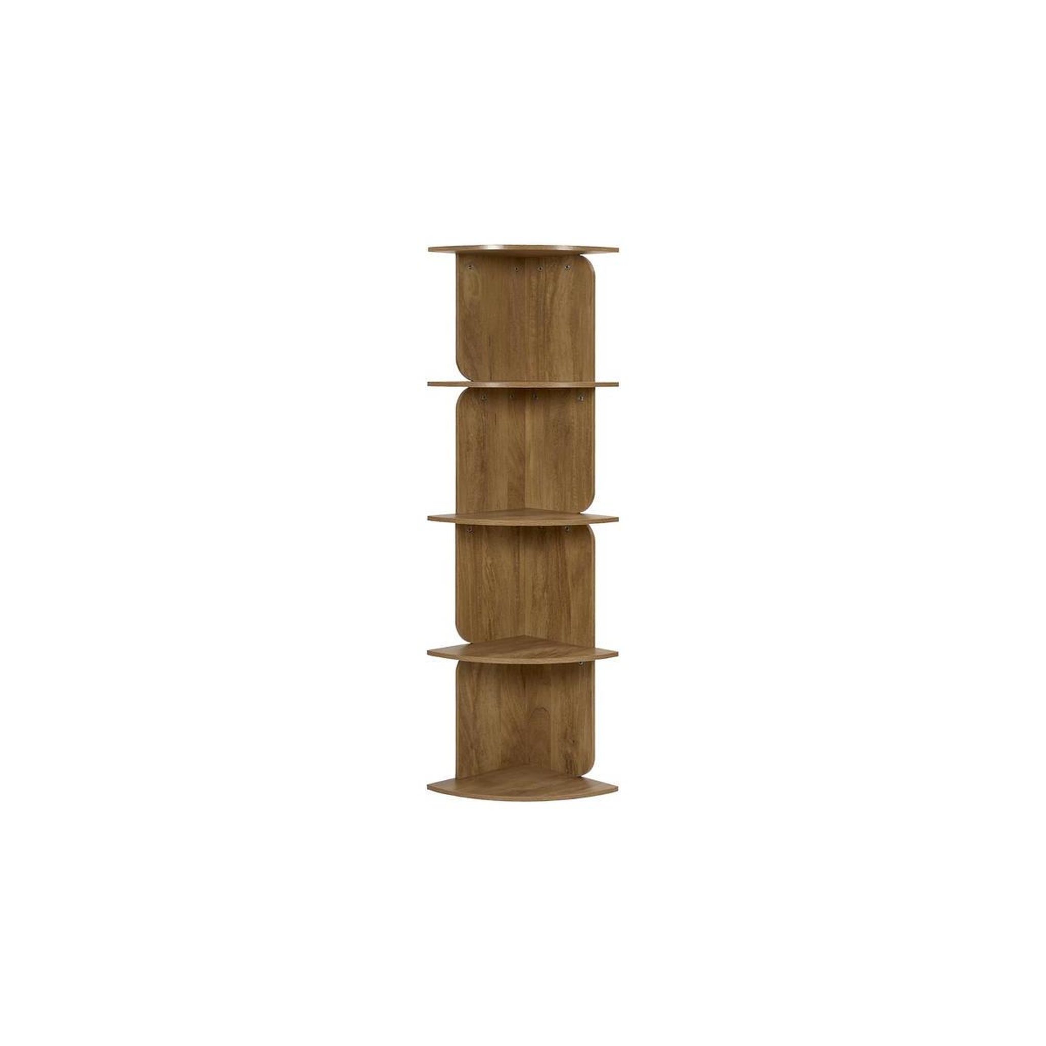 Voir la diapositive 2 : Paris Prix Étagère d'angle 4 niveaux  heritage  132cm marron