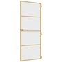 Voir la diapositive 5 : VIDAXL Porte interieure mince dore 83x201,5 cm verre trempe aluminium
