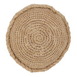 Paris Prix Coussin Déco Rond  Mayssa  36x36cm Naturel