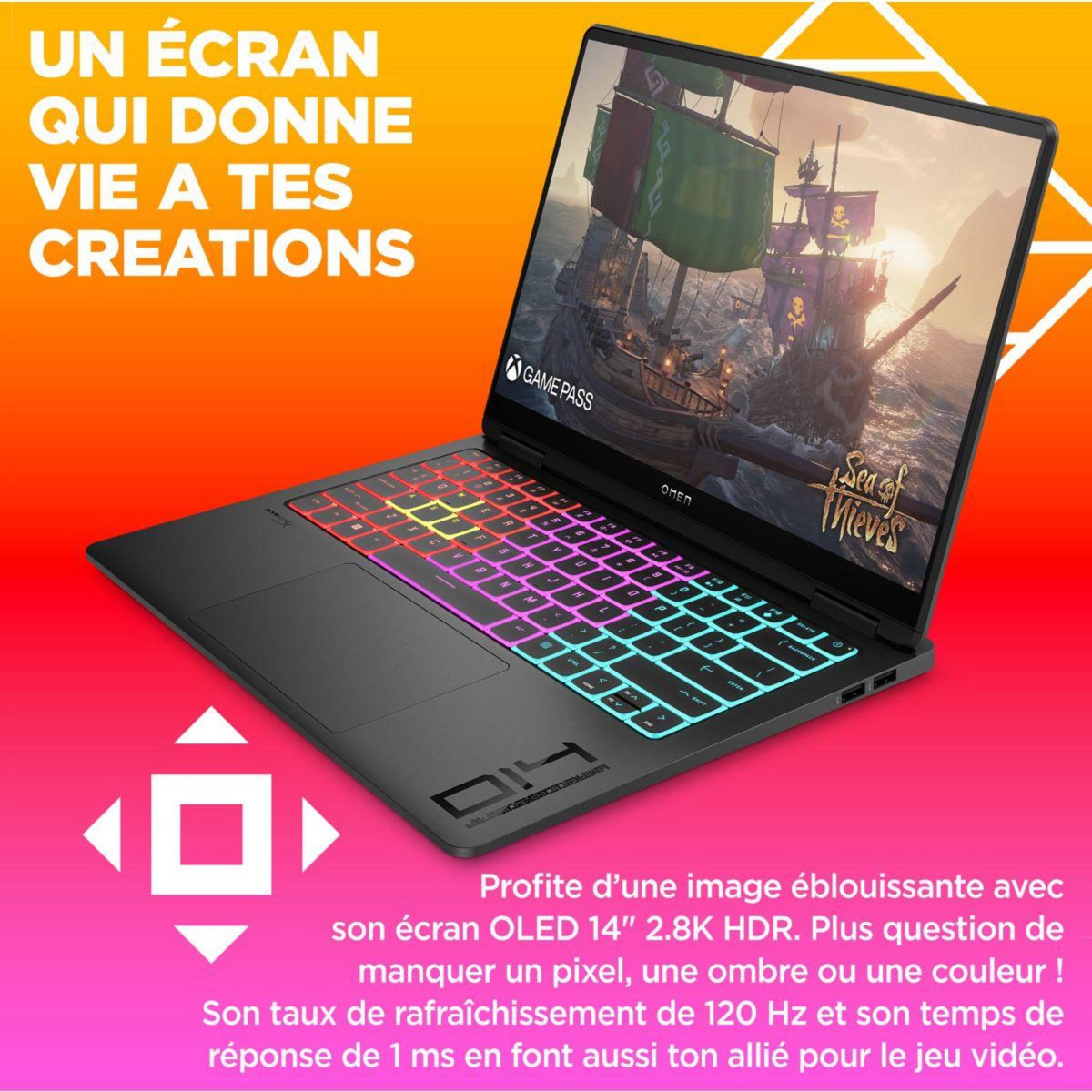 HP PC Gamer Omen Transcend 14-fb0131nf EVO