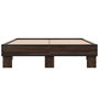 Voir la diapositive 4 : VIDAXL Cadre de lit sans matelas chene marron 135x190 cm