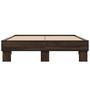 Voir la diapositive 4 : VIDAXL Cadre de lit sans matelas chene marron 135x190 cm
