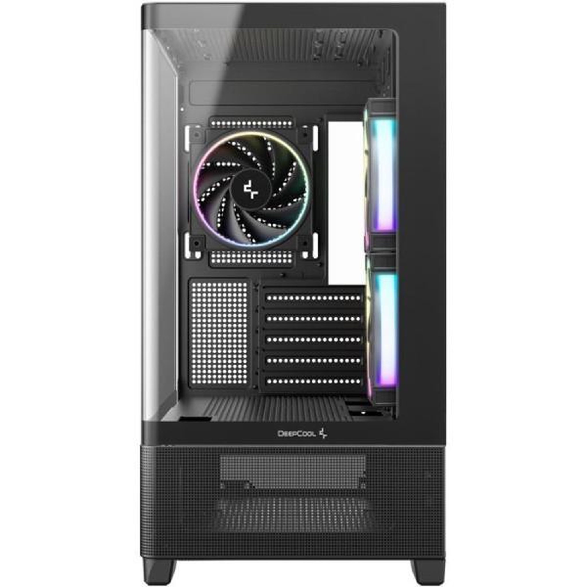 Voir la diapositive 2 : Deepcool Boîtier PC - DEEPCOOL - CG380 3F CURVE - Moyen tour - Micro-ATX - 3 ventilateurs ARGB inclus