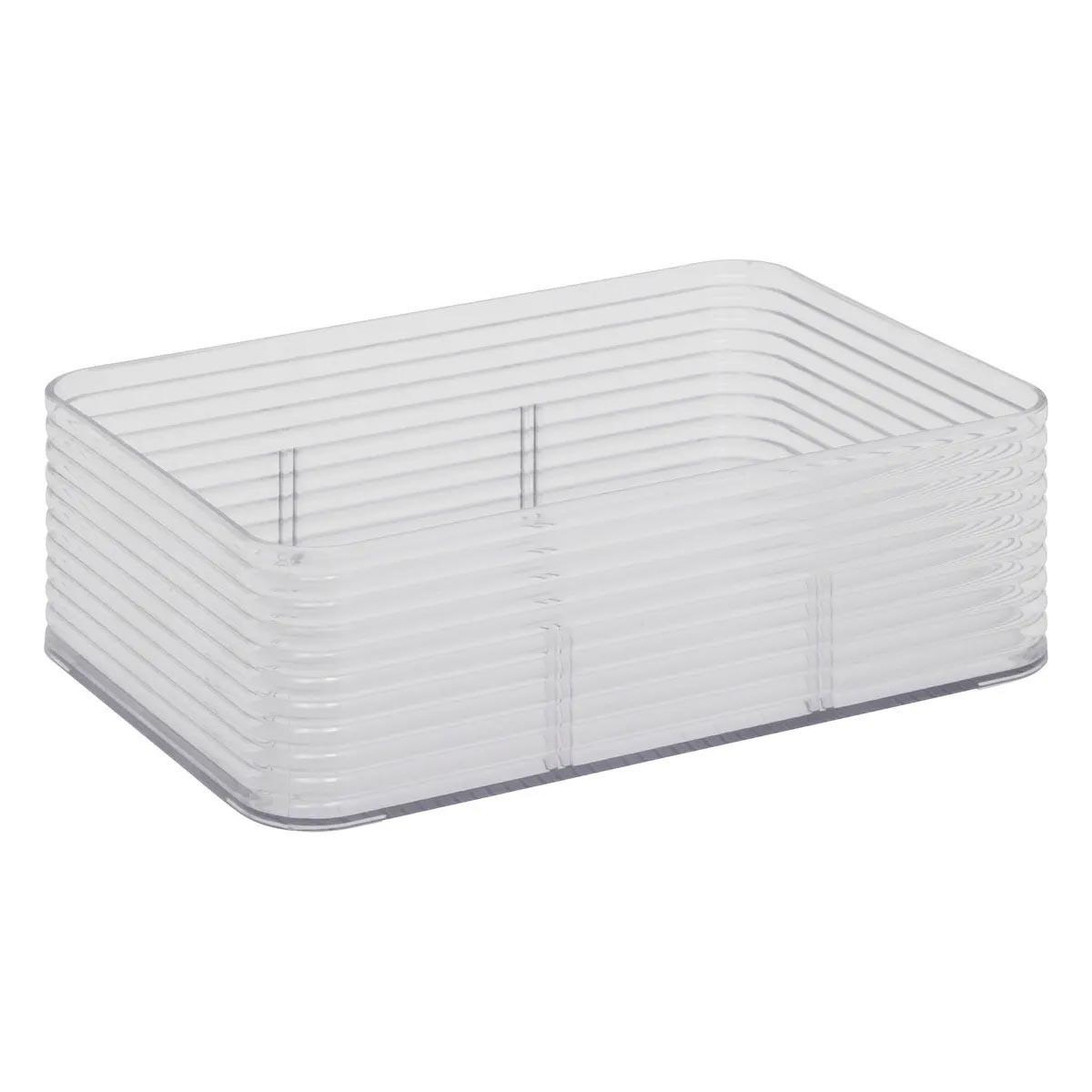 Voir la diapositive 5 : FIVE Boîte organiseur 3 compartiments  plastor  22cm transparent