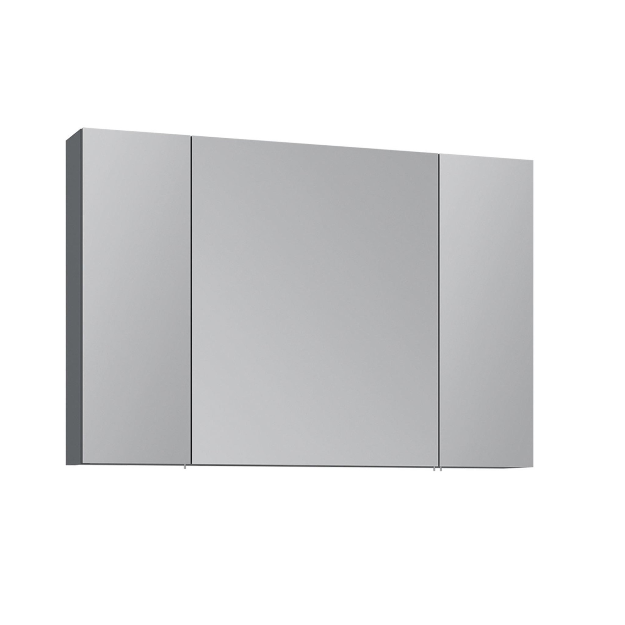 Habitat et Jardin Meuble Salle de Bain avec Miroir  Nuvola 100 v2  - 97 x 16 x 66 cm - Anthracite