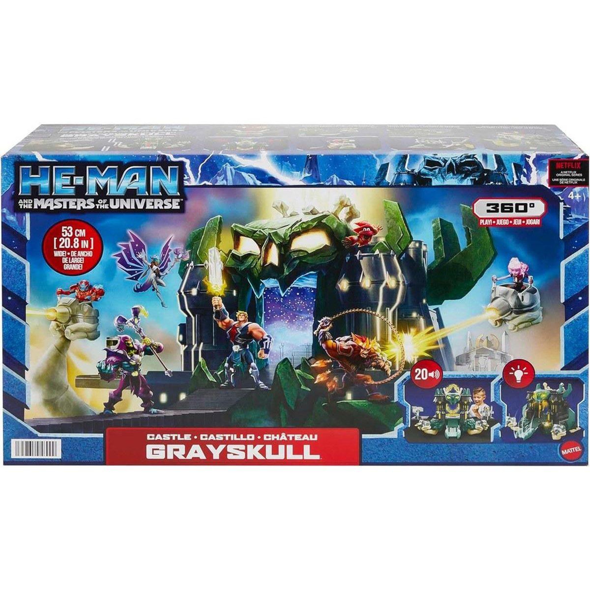 Voir la diapositive 4 : MATTEL Les Maîtres de l'Univers - Coffret Château des ombres avec effets sonores et lance-projectiles