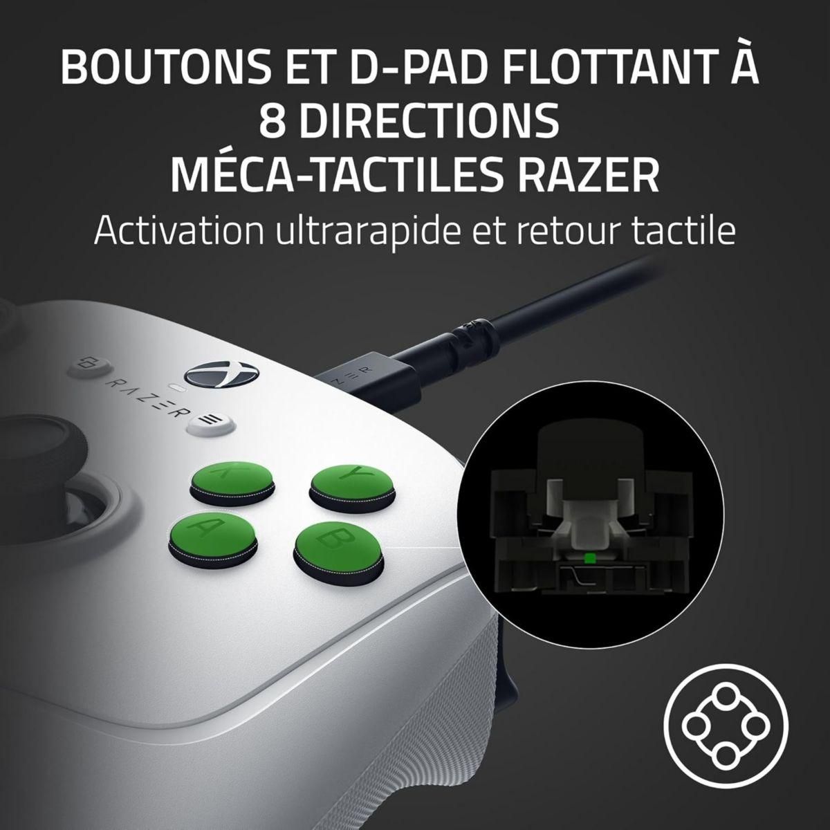 Razer Manette Wolverine V3 Tournament Edition Blanc