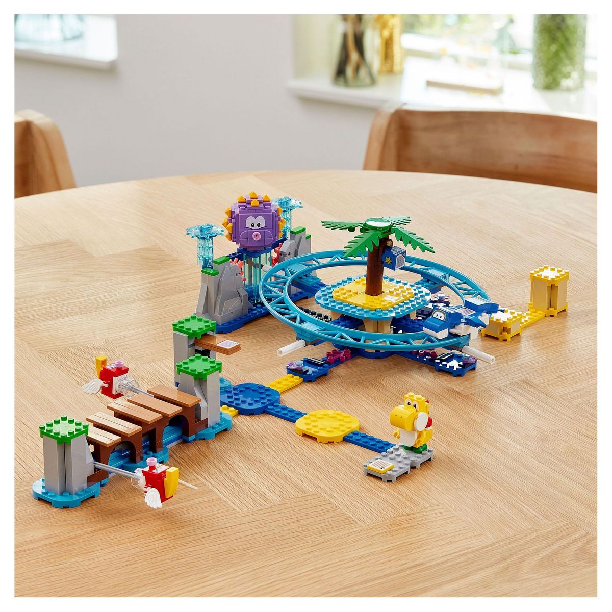 LEGO Super Mario 71400 Set d&rsquo;Extension La Plage Du Maxi-Oursin, Jeu de Construction