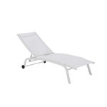MARKET24 Chaise longue DKD Home Decor Avec des roues PVC Aluminium (187,5 x 64 x 97 cm)