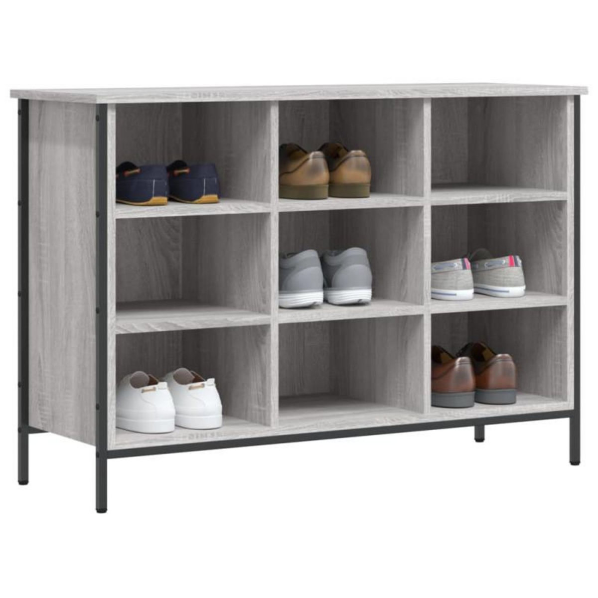 VIDAXL Armoire à chaussures sonoma gris 100x35x70 cm bois d ingénierie