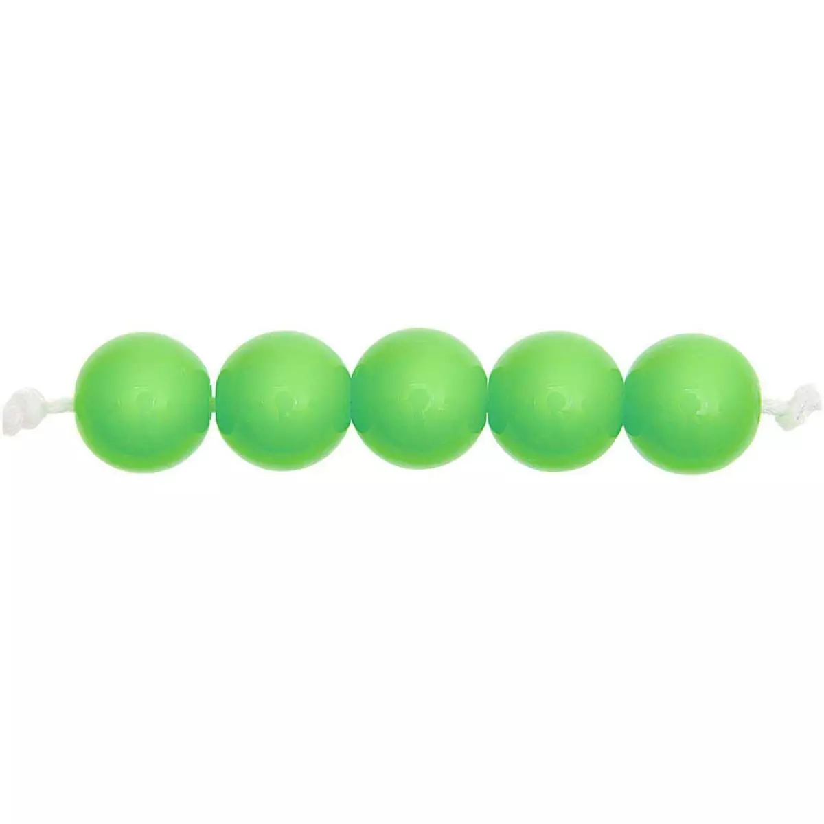 RICO DESIGN 24 Perles rondes 10 mm - vert