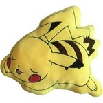 Pokemon Coussin premium 3D - POKEMON - Pikachu couché - Microfibre - 50 cm