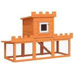 VIDAXL Clapier large d'exterieur avec 1 seule maison