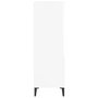Voir la diapositive 5 : VIDAXL Buffet haut Blanc 40x36x110 cm Bois d'ingenierie