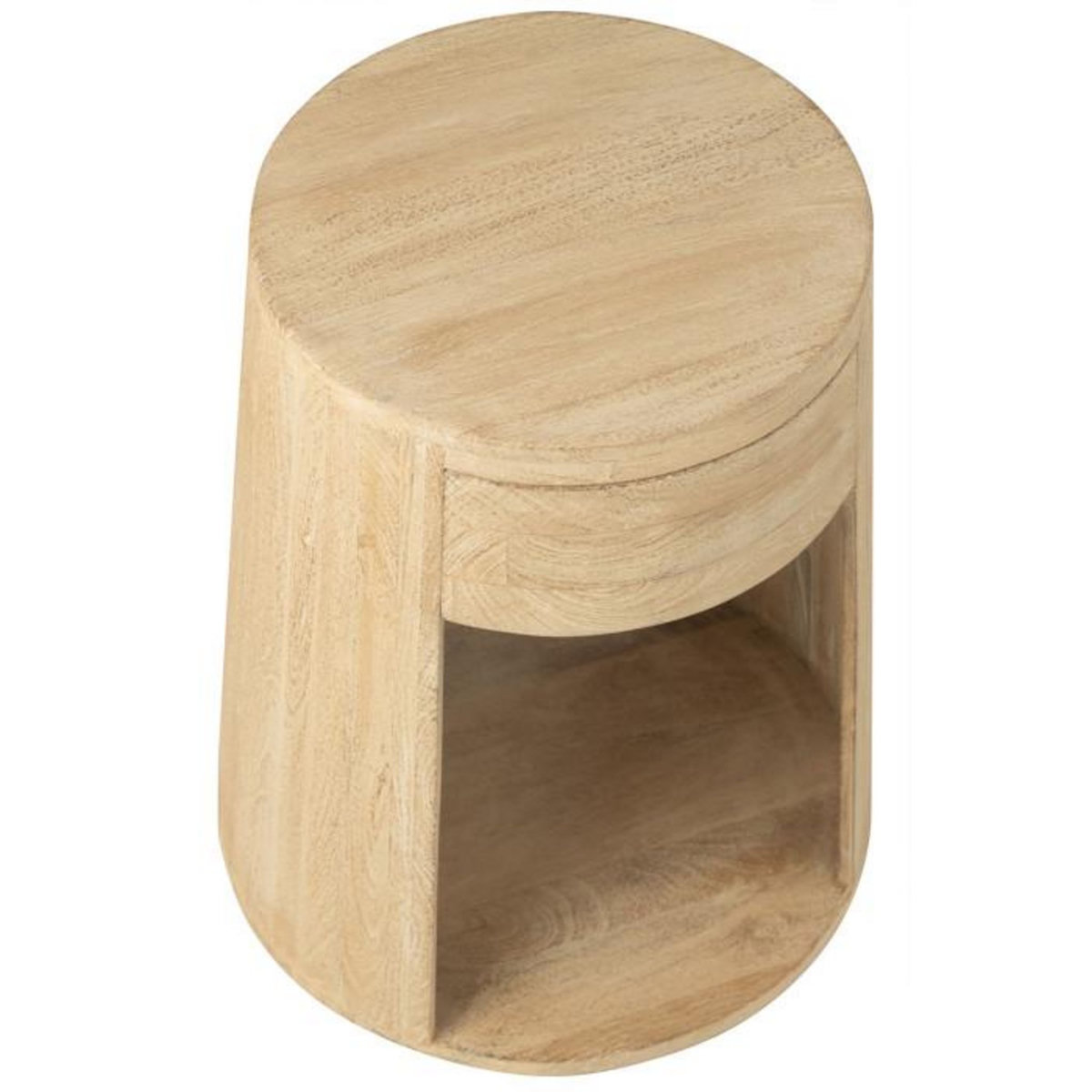 Paris Prix Table d'Appoint en Bois  Drawn  50cm Naturel