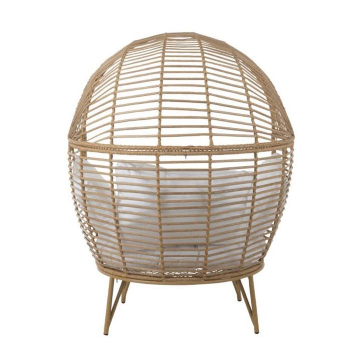 Paris Prix Fauteuil Design Ovale  Aciera  148cm Naturel