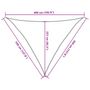Voir la diapositive 6 : VIDAXL Voile d'ombrage 160 g/m^2 Marron 3,5x3,5x4,9 m PEHD