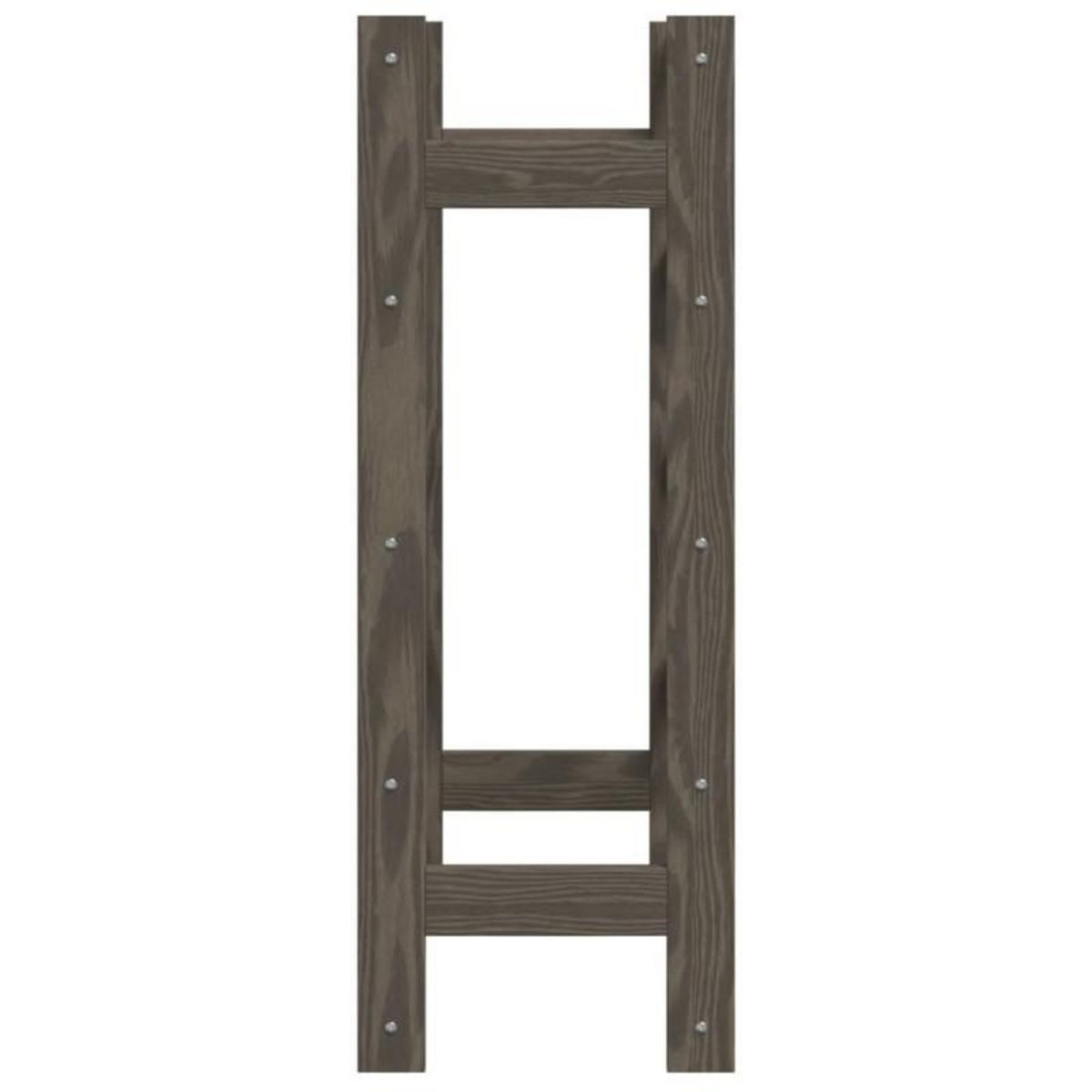 VIDAXL Casier à bouteilles pour 20 bouteilles gris bois pin solide