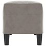 Voir la diapositive 4 : VIDAXL Banc Gris clair 100x35x41 cm Velours