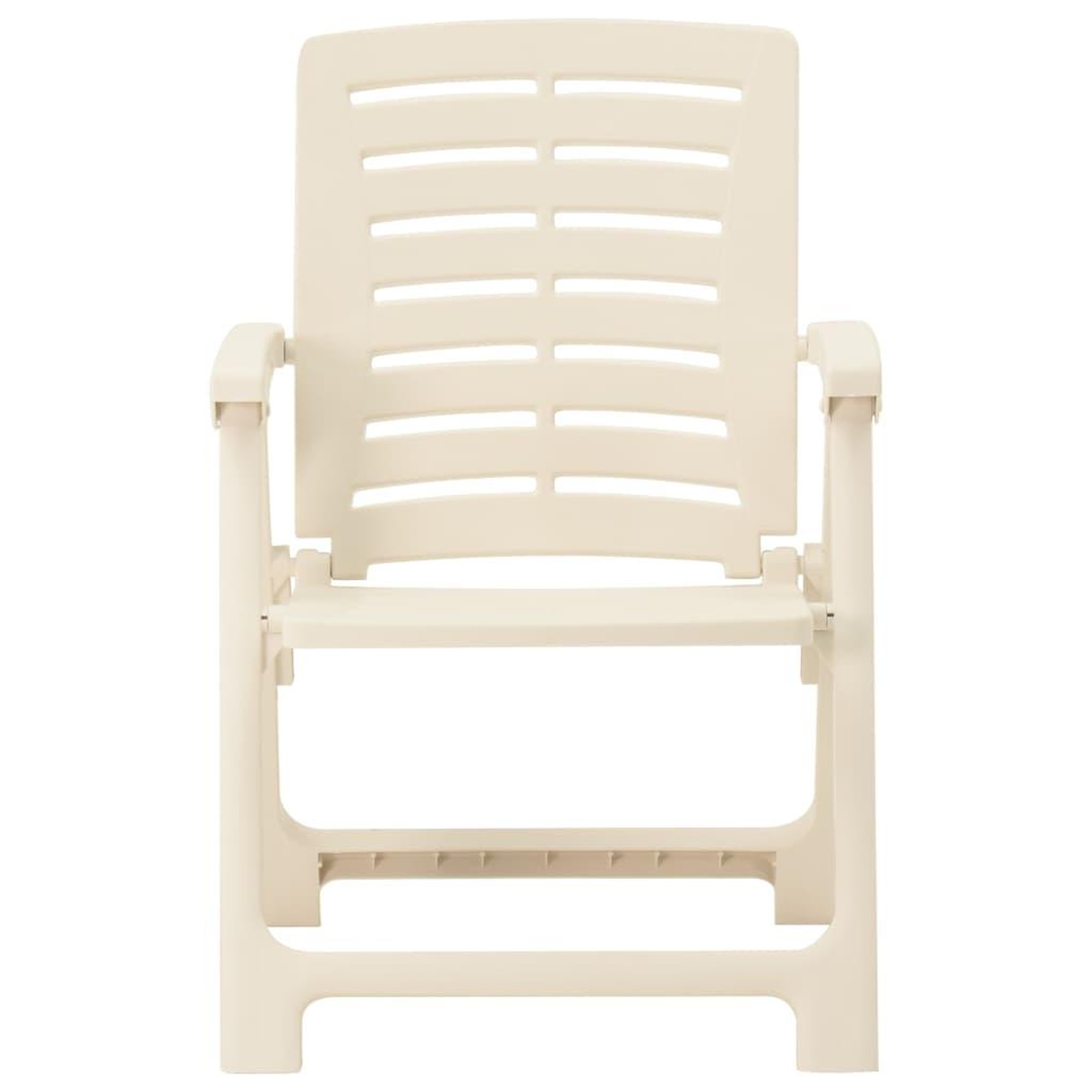 Voir la diapositive 4 : VIDAXL Ensemble de bistro pliable 3 pcs Plastique Blanc