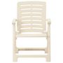Voir la diapositive 4 : VIDAXL Ensemble de bistro pliable 3 pcs Plastique Blanc