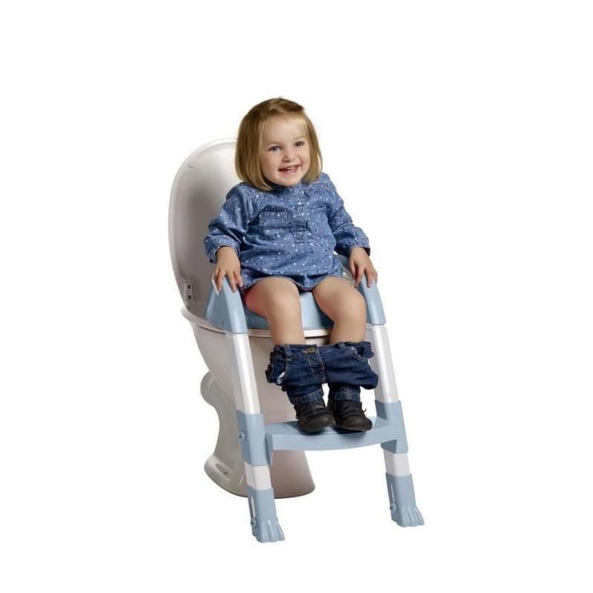 Voir la diapositive 3 : THERMOBABY THERMOBABY Reducteur de wc kiddyloo - Fleur bleue