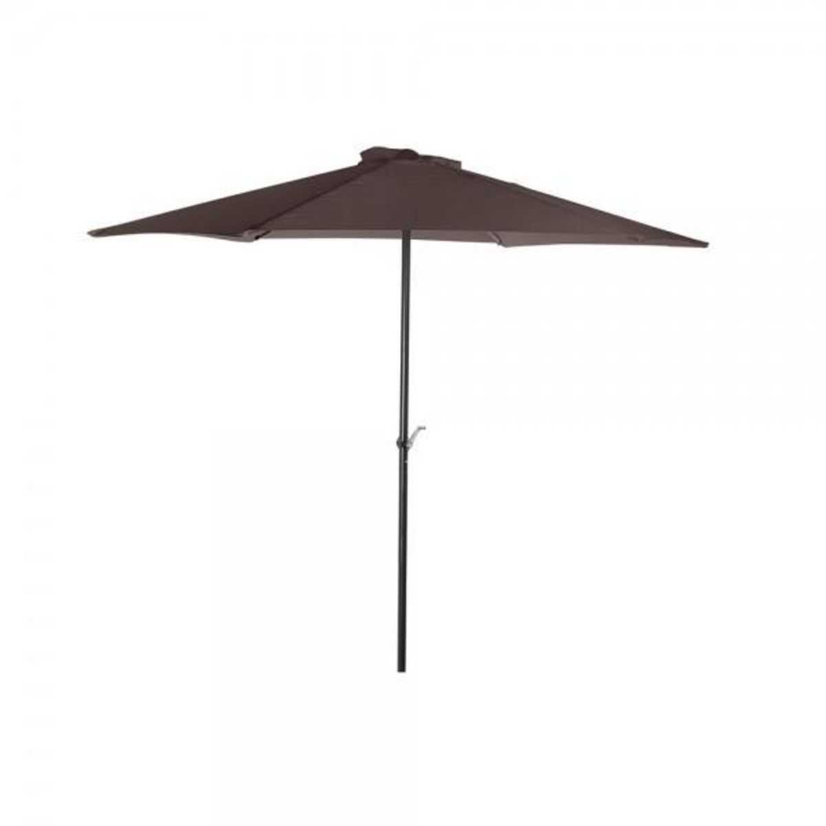 MARKET24 Parasol DKD Home Decor Marron Noir Polyester Acier (300 x 300 x 250 cm)