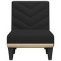 Voir la diapositive 4 : VIDAXL Chaise longue noir tissu