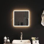 VIDAXL Miroir de salle de bain a LED 40x40 cm