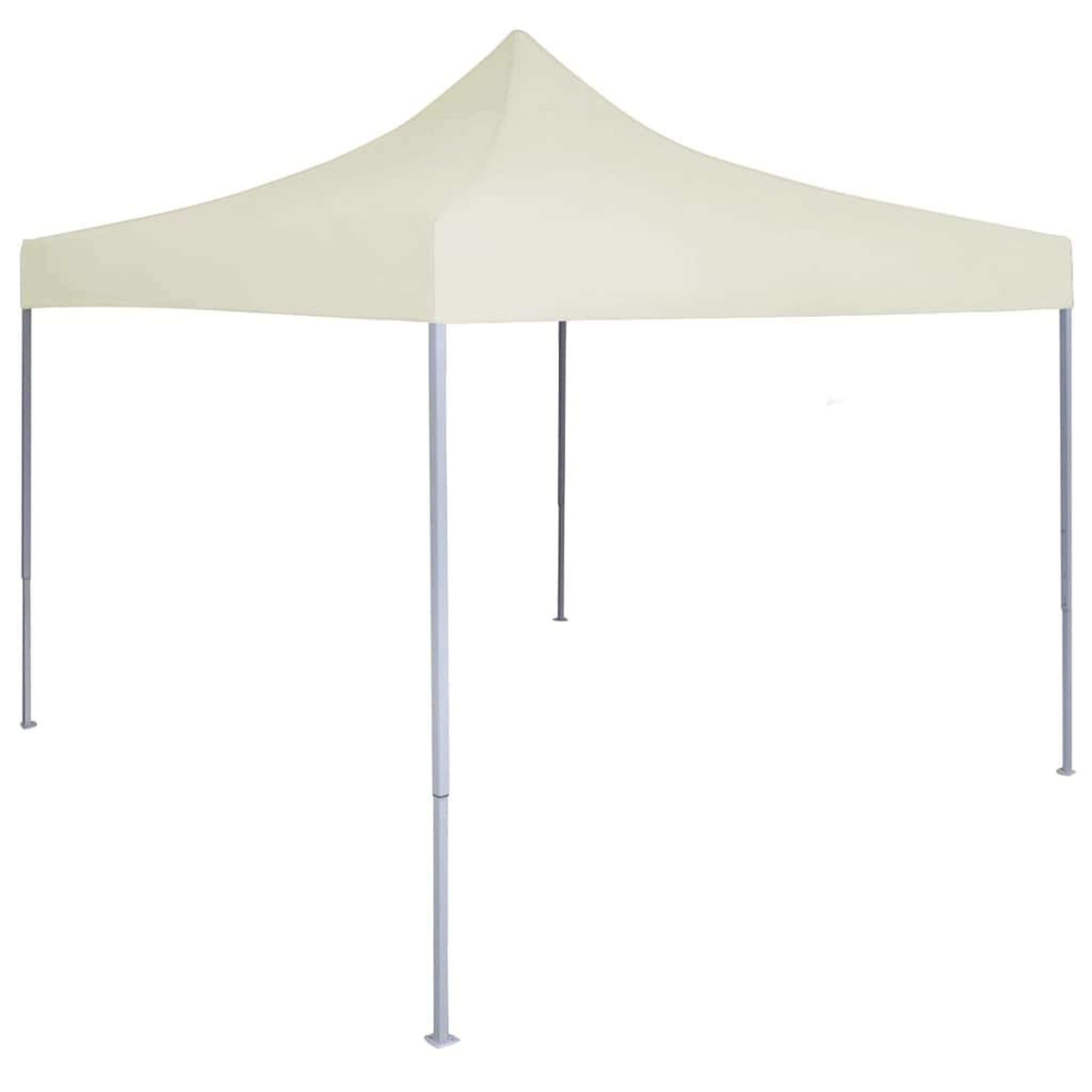 Voir la diapositive 1 : VIDAXL Tente de reception pliable professionnelle 2x2 m Acier Creme