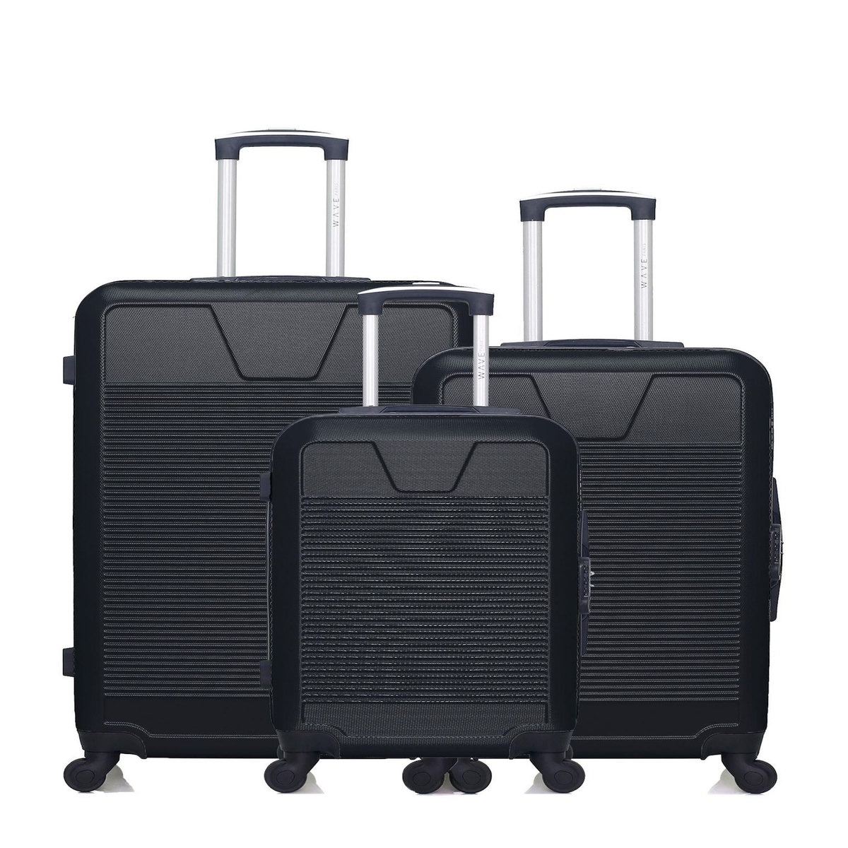 WAVE PARIS WAVE PARIS - Lot de 3 - Valise grand format, valise weekend et valise cabine SELENGA
