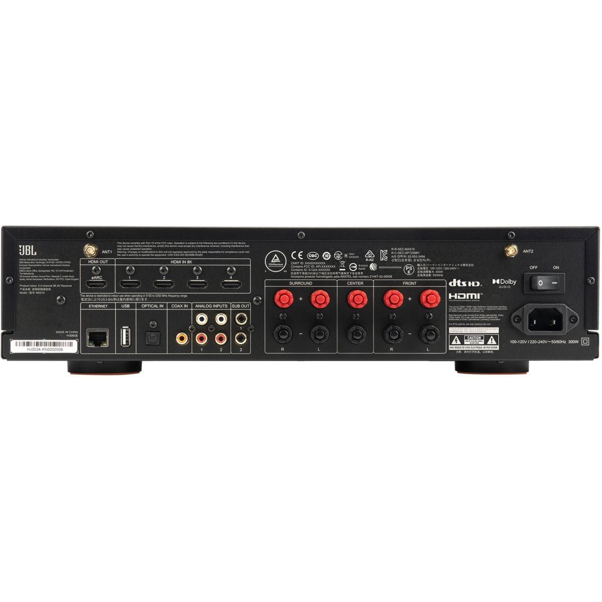 JBL Ampli Home Cinema MA510 Noir