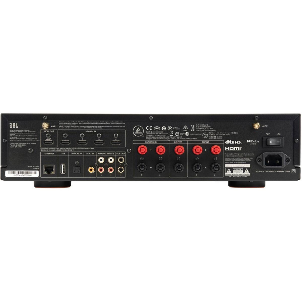 JBL Ampli Home Cinema MA510 Noir