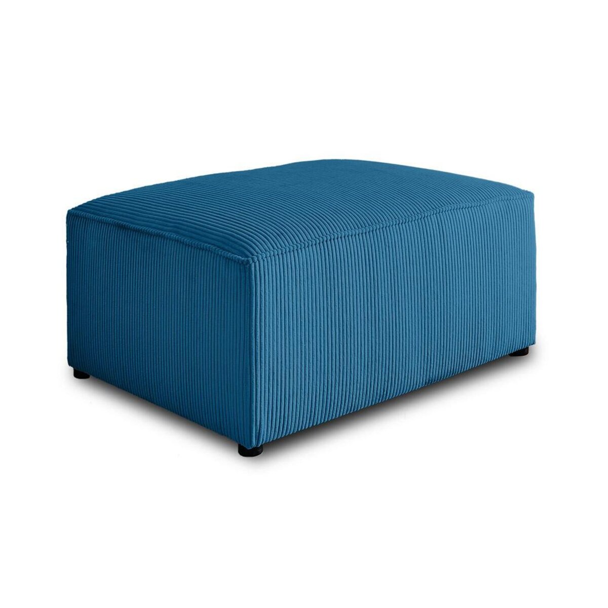 BEST MOBILIER Topaze - pouf - en velours côtelé