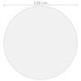 Voir la diapositive 5 : VIDAXL Protecteur de table transparent Ø 120 cm 1,6 mm PVC