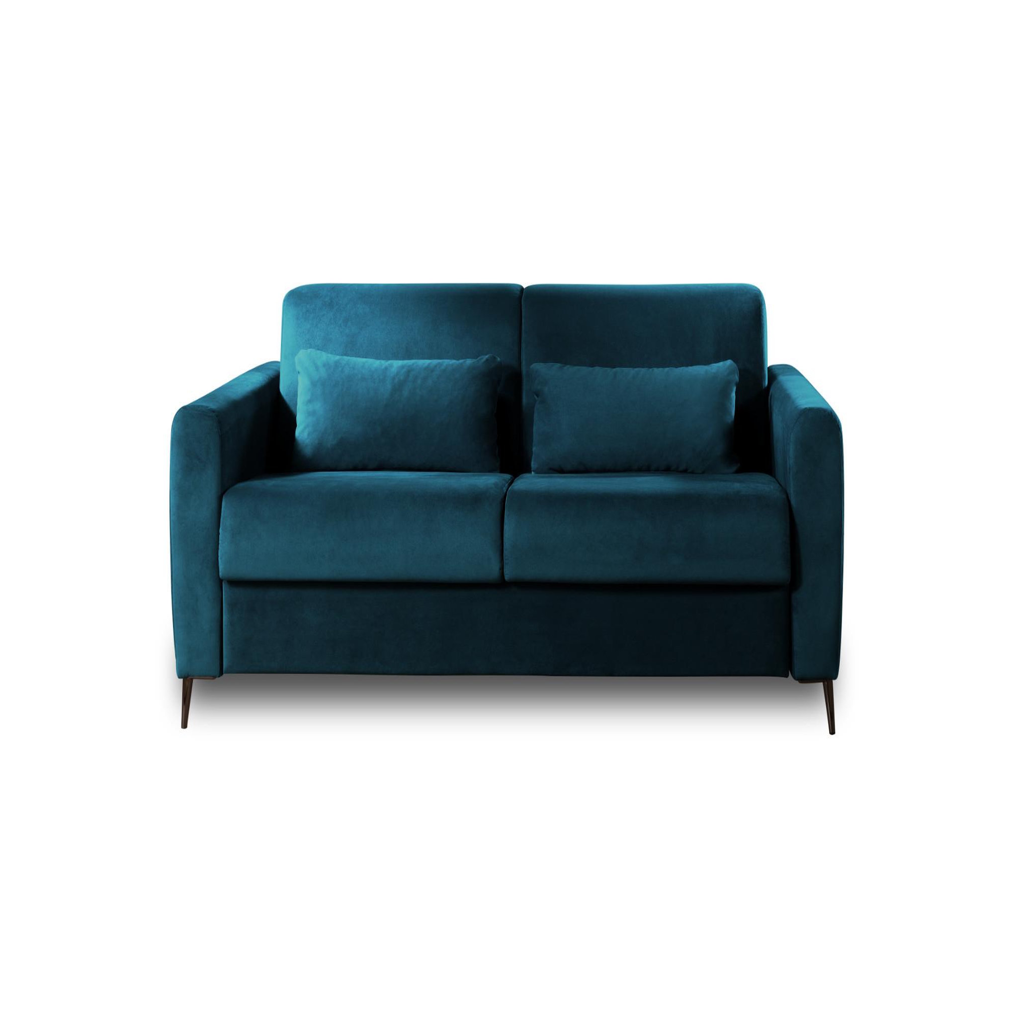 Voir la diapositive 1 : LISA DESIGN Owen - canapé 3 places convertible express couchage quotidien 140 cm matelas 12 cm en velours