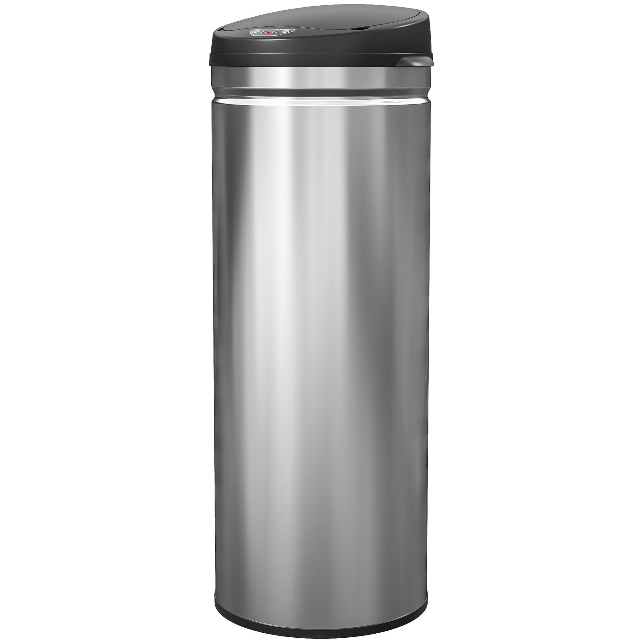 Voir la diapositive 5 : HOMCOM Poubelle automatique 50l capteur de mouvement acier inox brossé