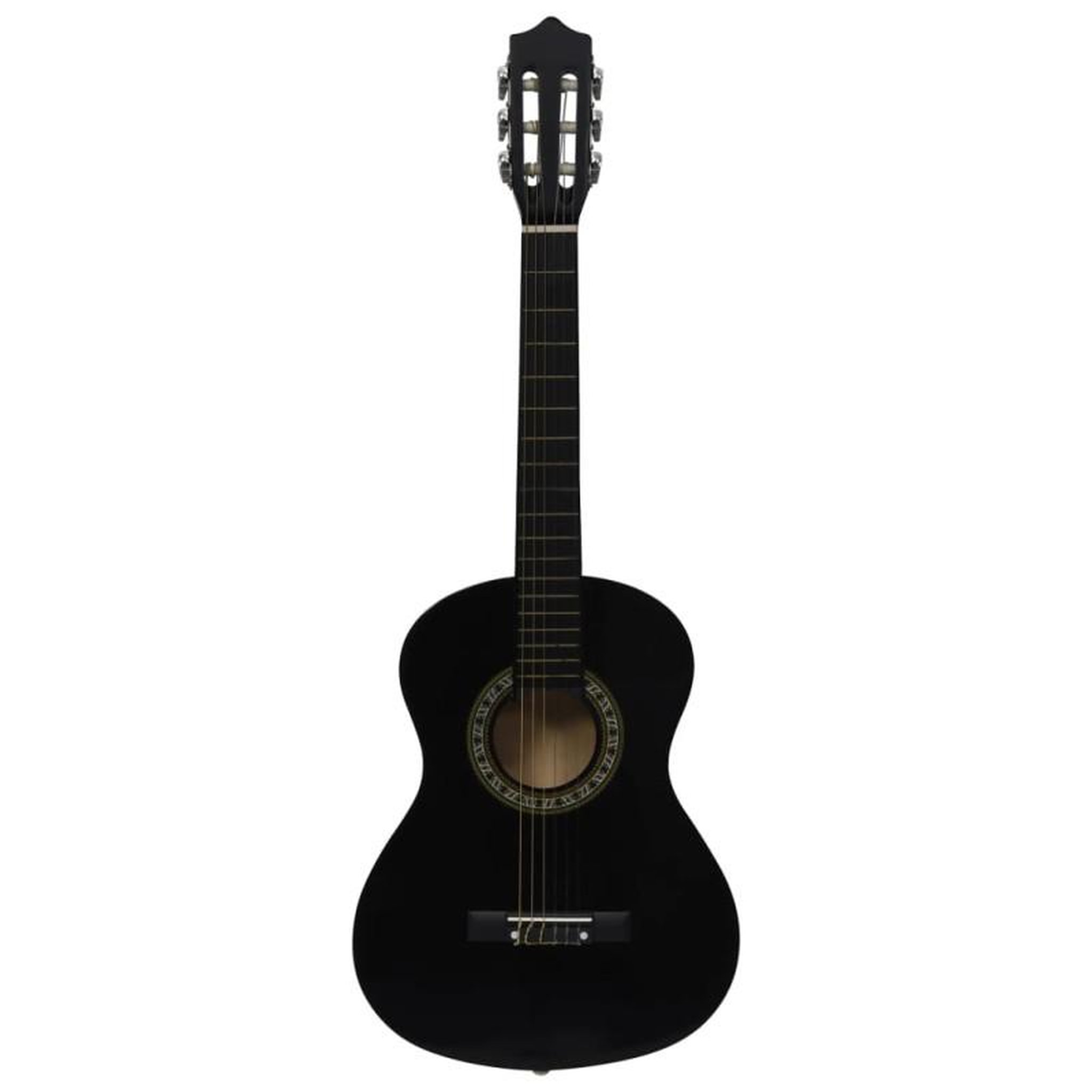 Voir la diapositive 2 : VIDAXL Guitare classique de débutants et enfants Noir 1 2 34