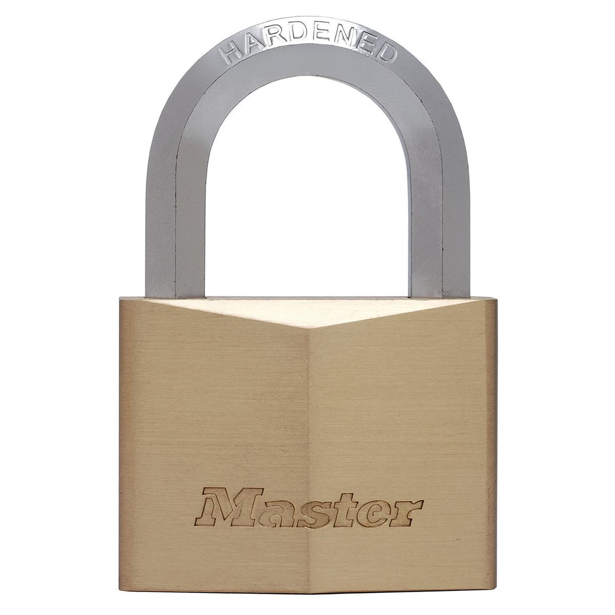 Master lock 1165eurd cadenas à clé en laiton massif et anse hexagonale, doré, 9,1 x 6 x 2,6 cm