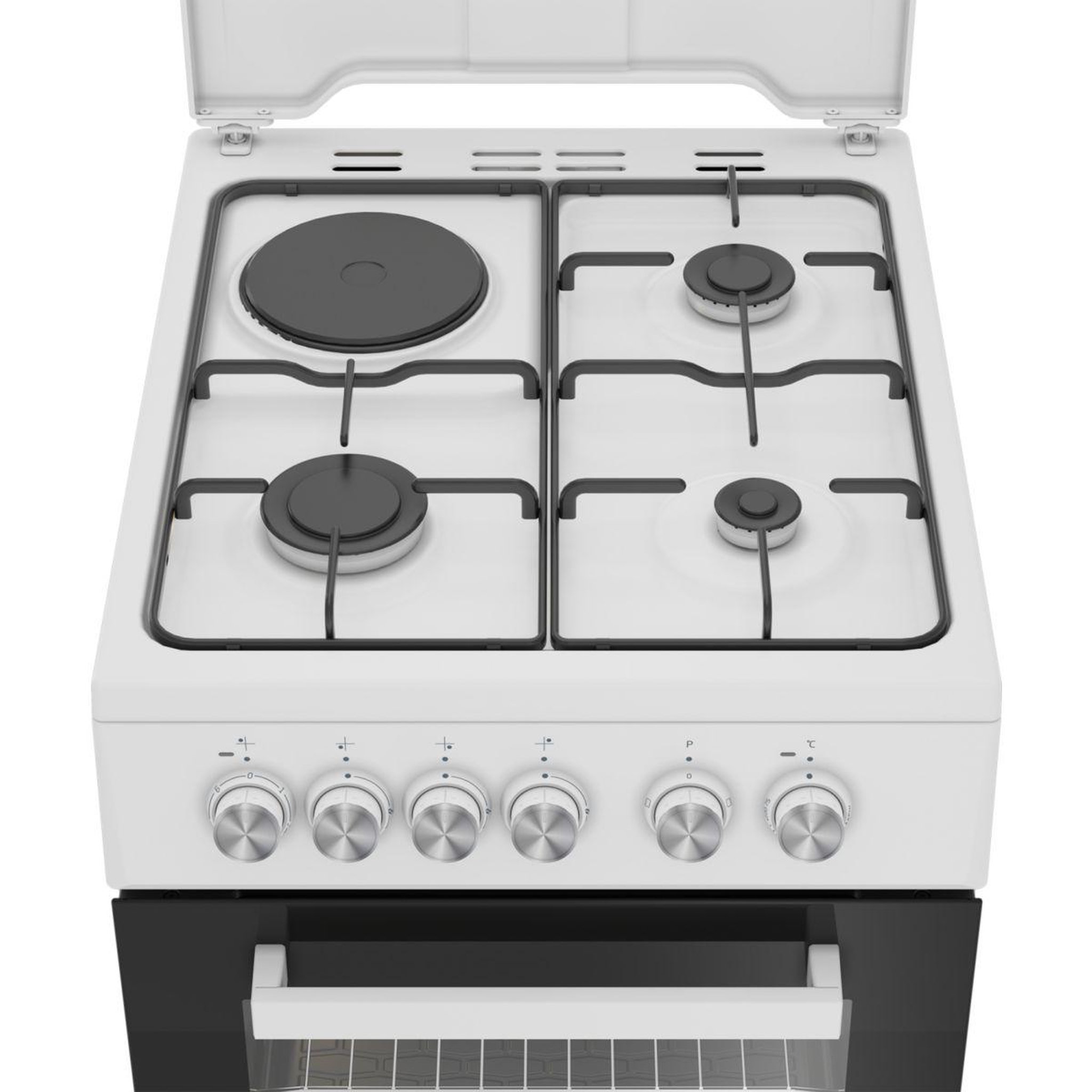Voir la diapositive 4 : Beko Cuisinière gaz fss53011dw