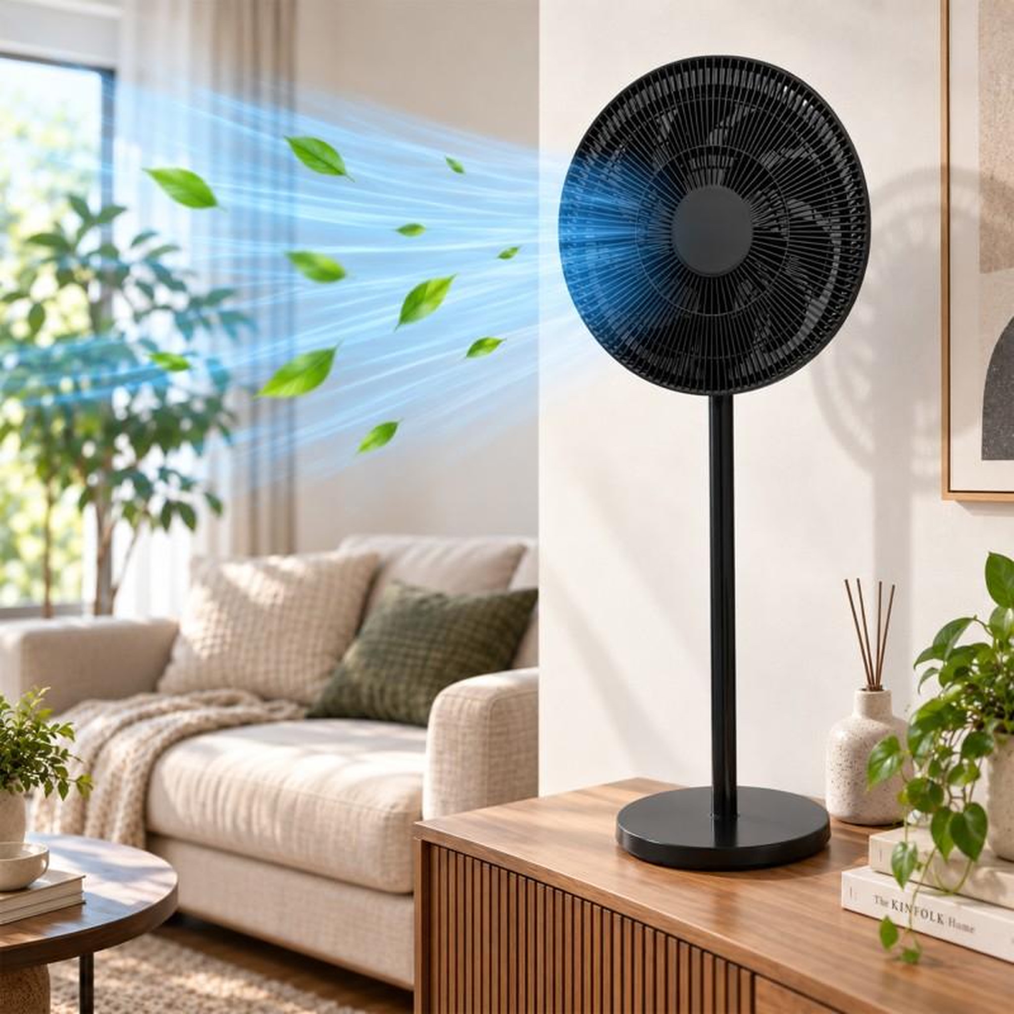 Voir la diapositive 3 : Ventilateur 3 En 1 Modulable à Hauteur Réglable 50w