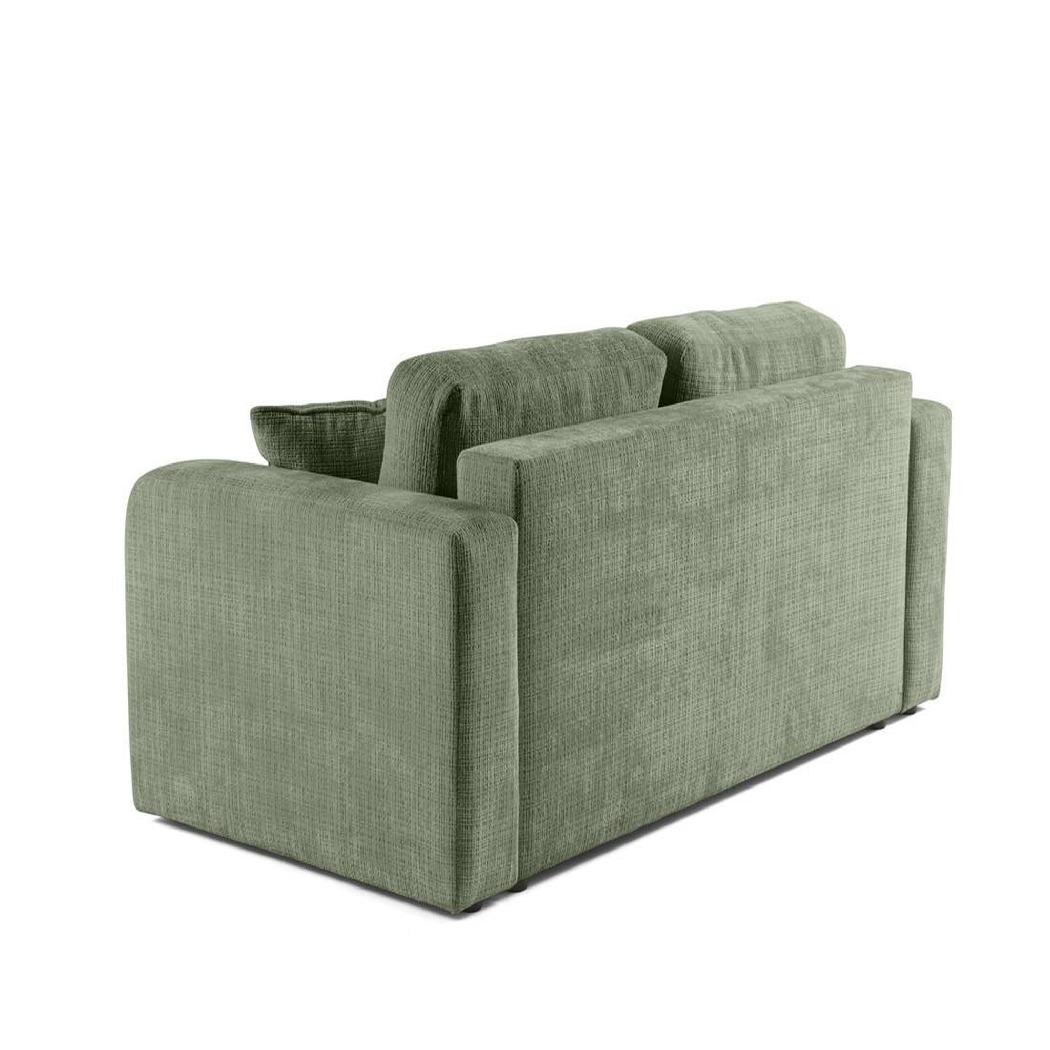 Voir la diapositive 5 : BEST MOBILIER Miro - canapé droit 2 places - en velours texturé