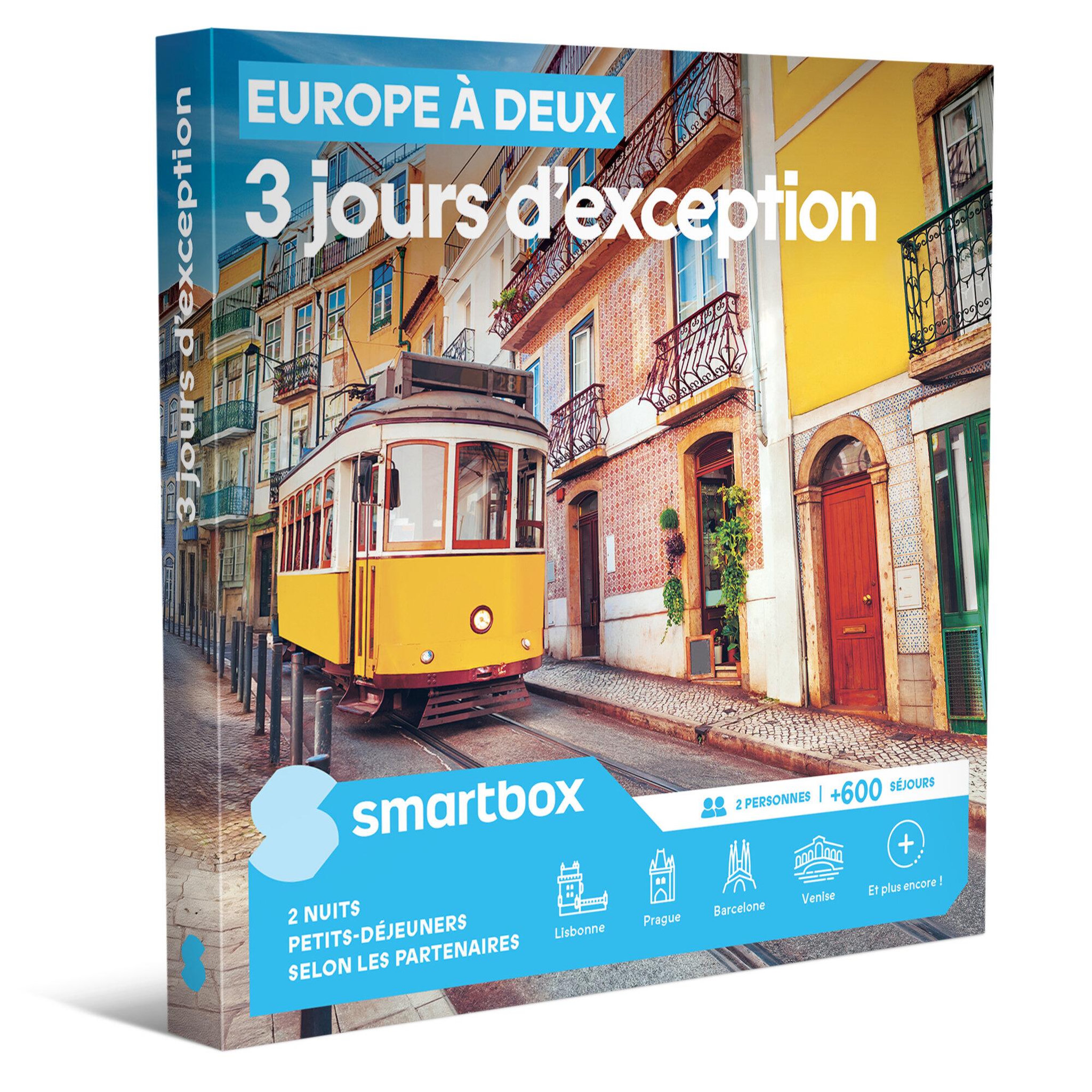 Smartbox Europe à deux - 3 jours d'exception - coffret cadeau séjour